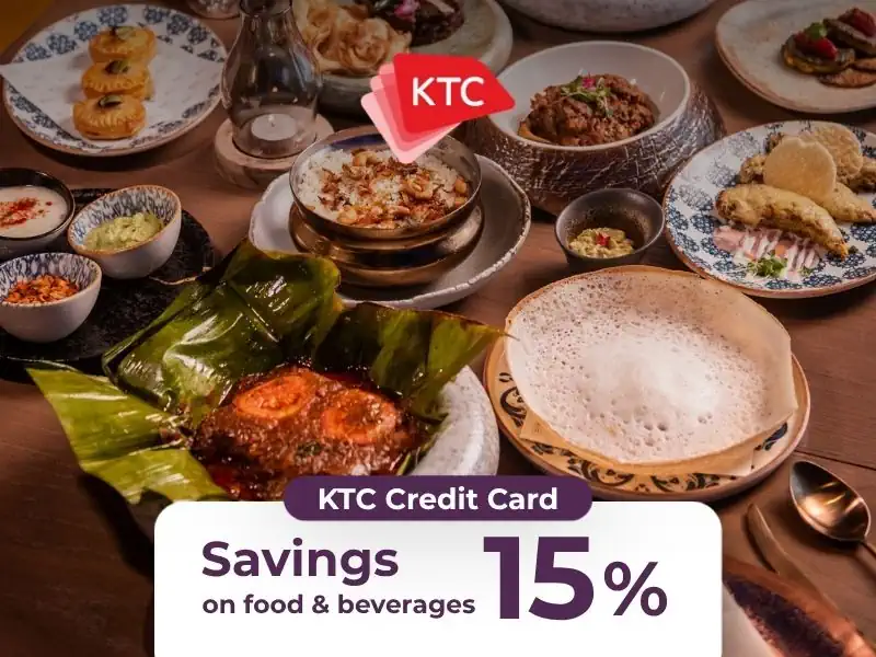 Enjoy 15% discount on food & beverages